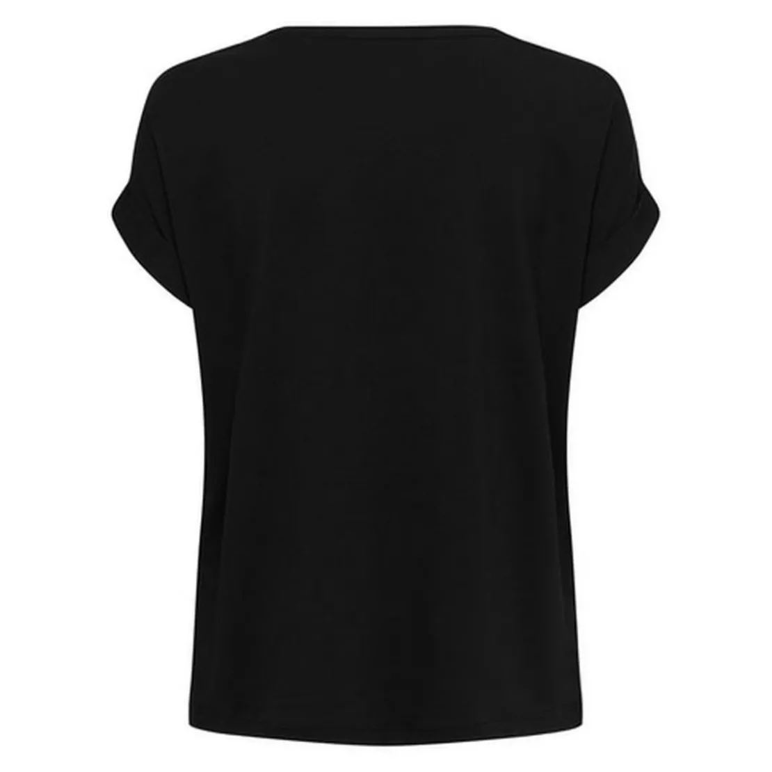 OnlyTop Col rond Manches courtes Poignets repliés noir