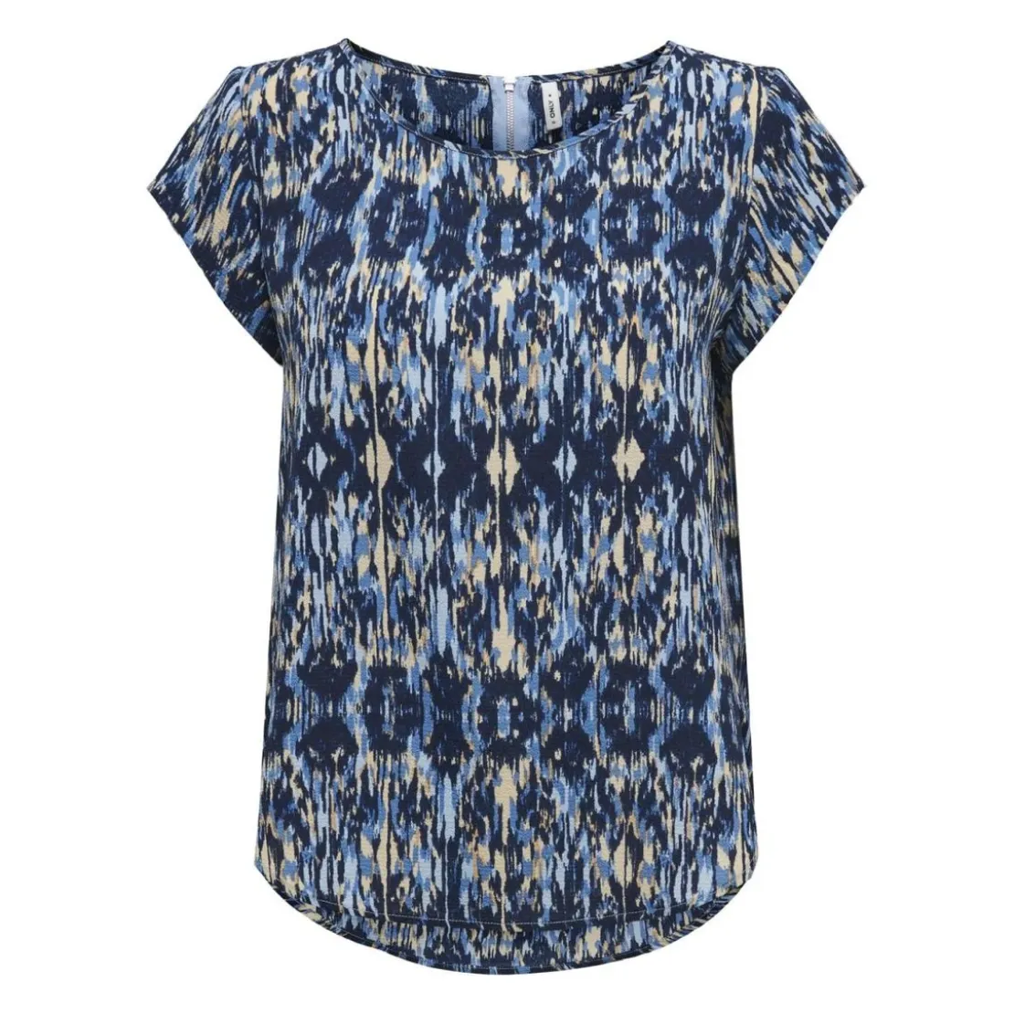 OnlyTop col rond manches courtes bleu clair Cara
