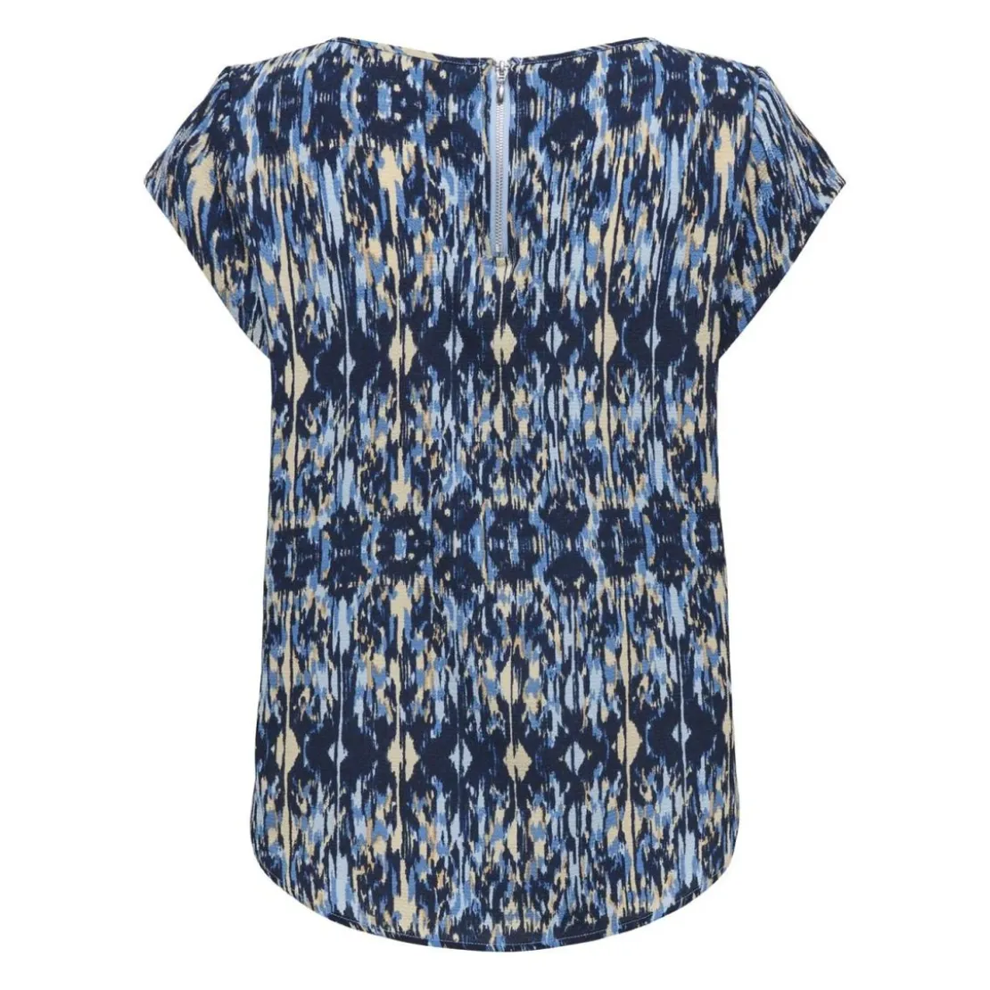 OnlyTop col rond manches courtes bleu clair Cara