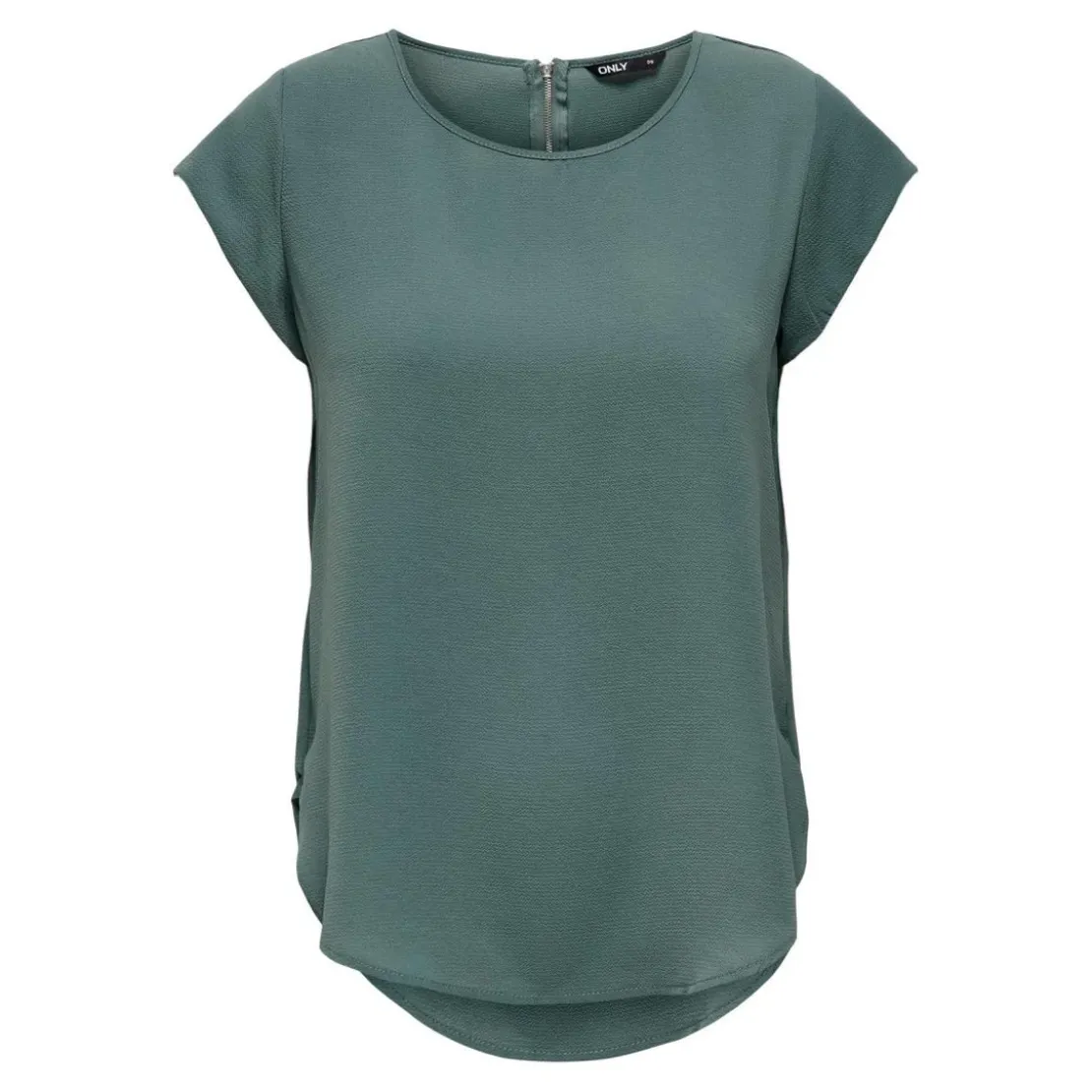 OnlyTop Col rond Manches courtes vert Eva
