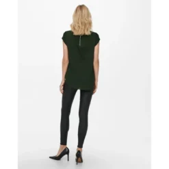 OnlyTop Col rond Manches courtes vert Aria
