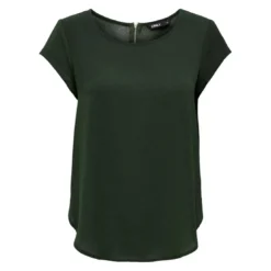 OnlyTop Col rond Manches courtes vert Aria