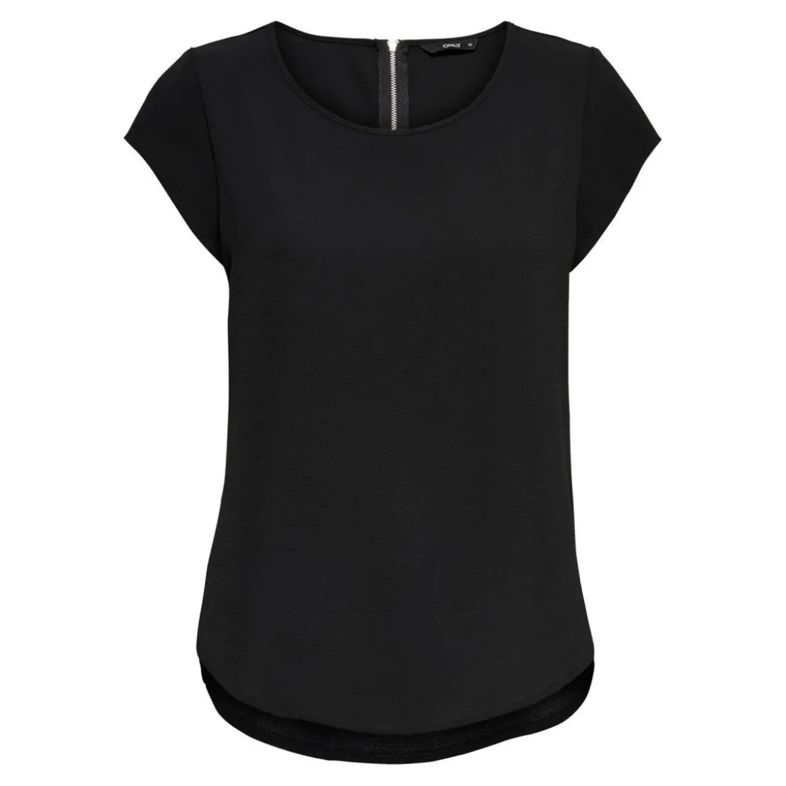 OnlyTop Col rond Manches courtes noir Amy