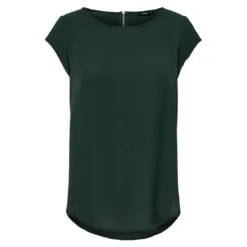 OnlyTop Col rond Manches courtes vert Elle