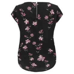 OnlyTop col rond manches courtes noir Bree