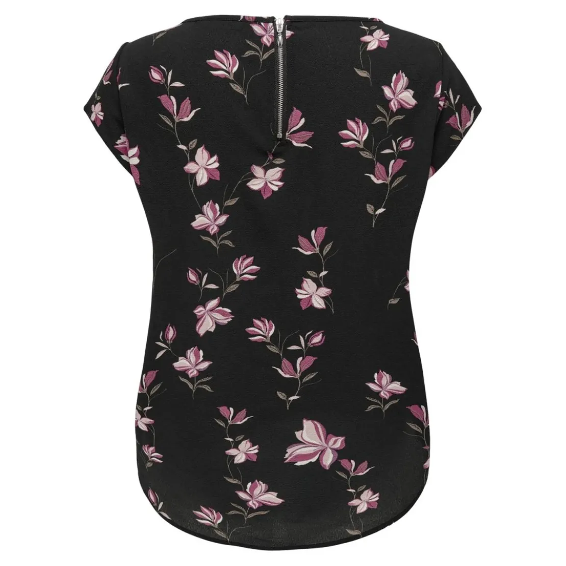 OnlyTop col rond manches courtes noir Bree