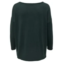OnlyTop col rond manches longues gris moyen Hazel