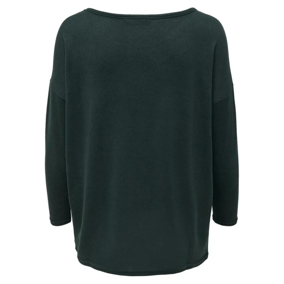 OnlyTop col rond manches longues gris moyen Hazel