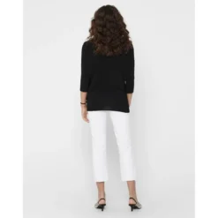 OnlyTop Col rond Manches 3/4 noir