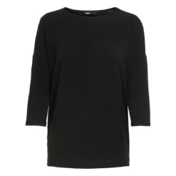 OnlyTop Col rond Manches 3/4 noir