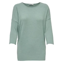 OnlyTop Col rond Manches 3/4 vert Sia