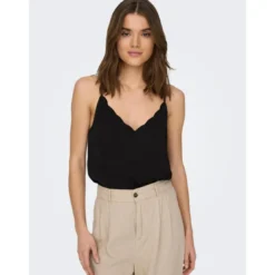 OnlyTop Col rond Sans manches noir Yara