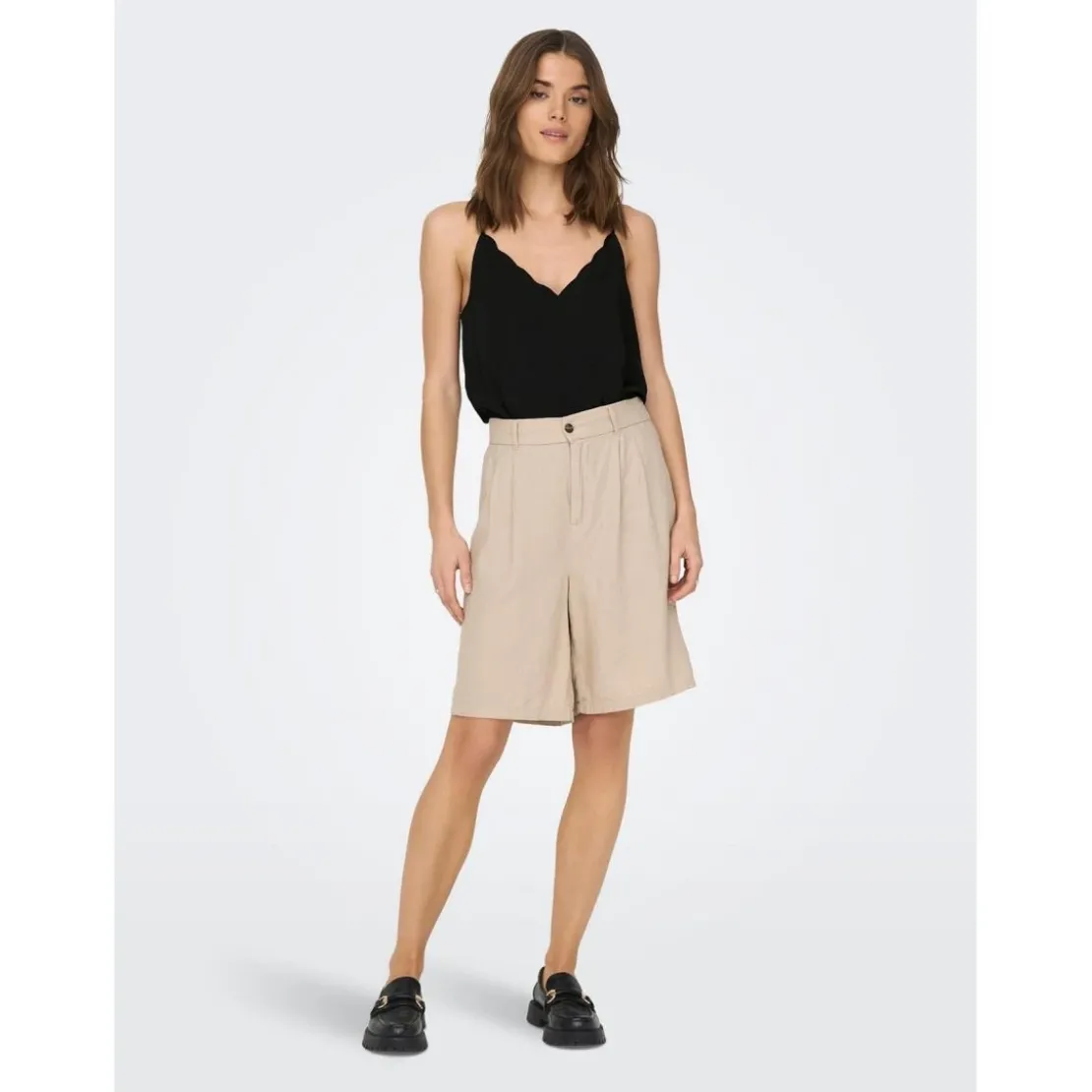 OnlyTop Col rond Sans manches noir Yara
