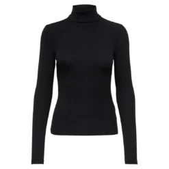 OnlyTop Col roulé Manches longues noir Leah