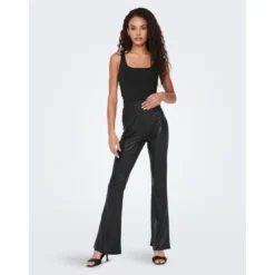 OnlyTops Col en U Sans manches noir