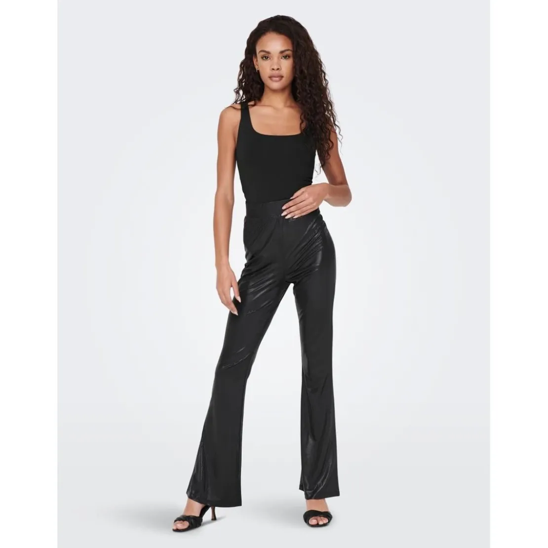 OnlyTops Col en U Sans manches noir