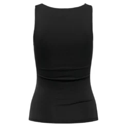 OnlyTops Col en U Sans manches noir