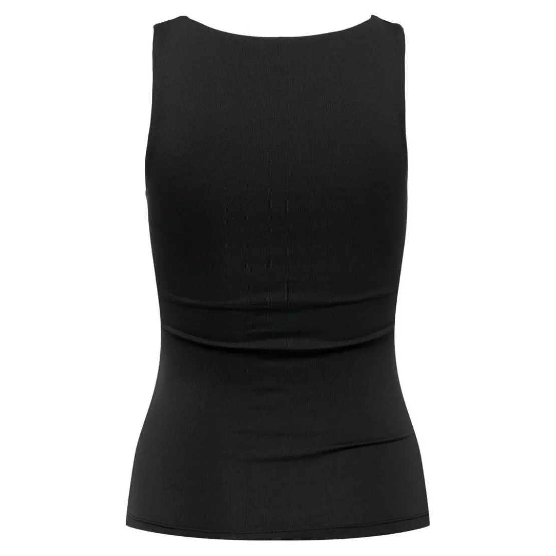 OnlyTops Col en U Sans manches noir