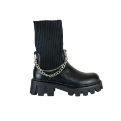 Outside InBottines Rosy noir