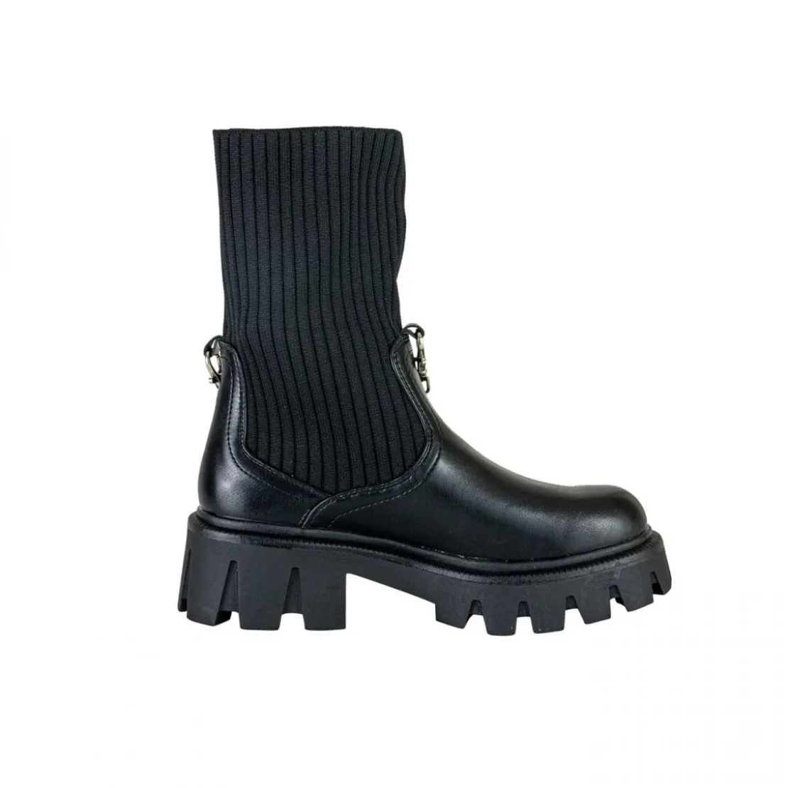 Outside InBottines Rosy noir