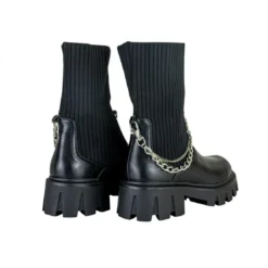 Outside InBottines Rosy noir