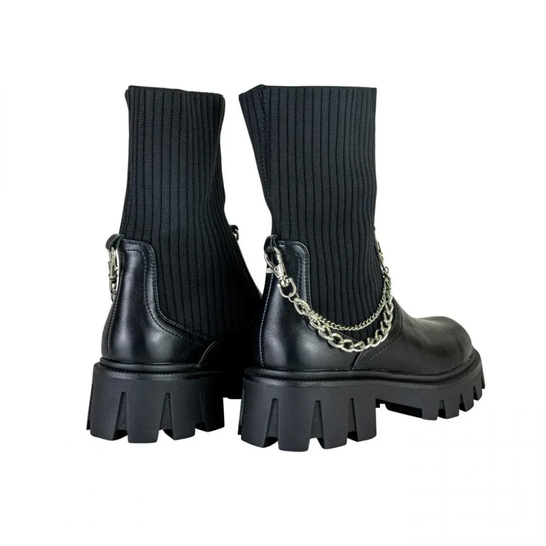 Outside InBottines Rosy noir