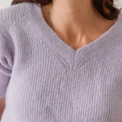 Outside InPull manches courtes en baby Alpaga violet