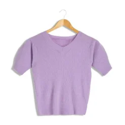 Outside InPull manches courtes en baby Alpaga violet
