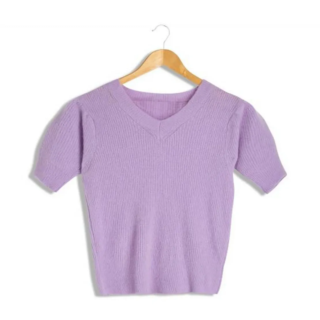 Outside InPull manches courtes en baby Alpaga violet