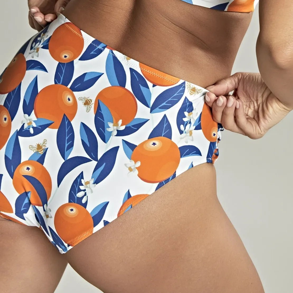 Panache maillotsCulotte de bain - Blanc/Orange- Sicily