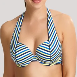 Panache maillotsHaut de maillot de bain tour de cou armatures bleu- Summer