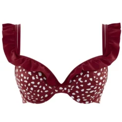 Panache maillotsHaut de maillot de bain plongeant armatures rouge- Mila