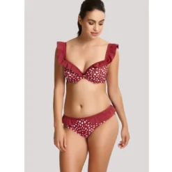 Panache maillotsHaut de maillot de bain plongeant armatures rouge- Mila