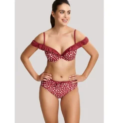 Panache maillotsHaut de maillot de bain plongeant armatures rouge- Mila