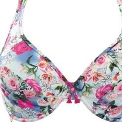 Panache maillotsHaut de maillot de bain tour de cou blue floral