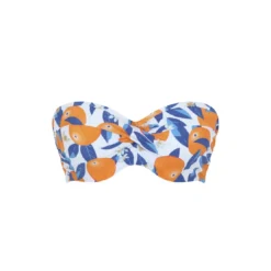 Panache maillotsHaut de maillot de bain bandeau - Orange/Blanc- Sicily