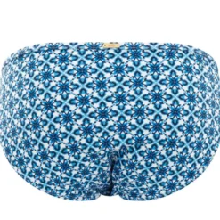 Panache maillotsSlip de bain classique Panache mosaic print bleu- Rocha