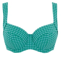Panache maillotsSoutien-gorge Bikini Emboîtant Vert- Gingham