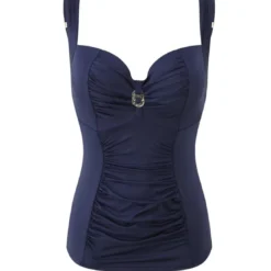 Panache maillotsTankini Balconnet à Coques Bleu- Annalise