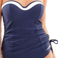 Panache maillotsTankini bandeau- Bleu