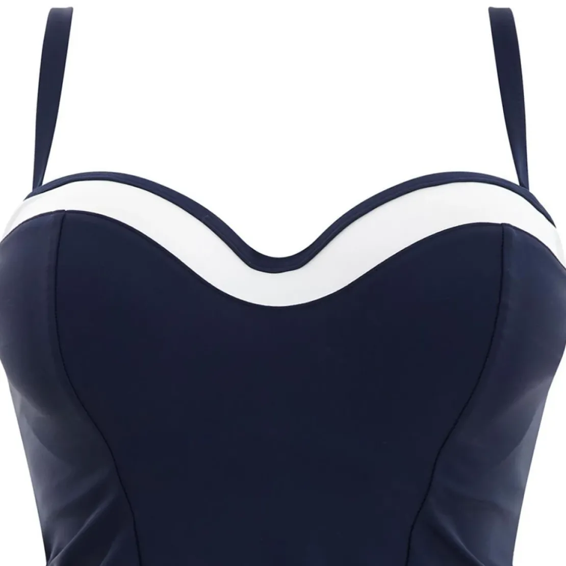 Panache maillotsTankini bandeau- Bleu