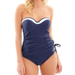 Panache maillotsTankini bandeau- Bleu