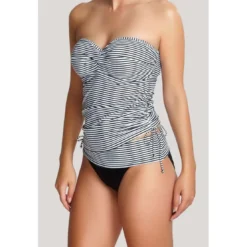 Panache maillotsTankini Bandeau Blanc-Multicolore- Anya Stripe