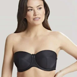 PanacheSoutien-gorge bandeau bretelles amovibles noir- Evie