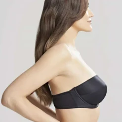 PanacheSoutien-gorge bandeau bretelles amovibles noir- Evie