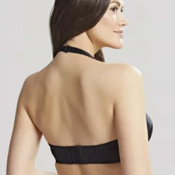 PanacheSoutien-gorge bandeau bretelles amovibles noir- Evie