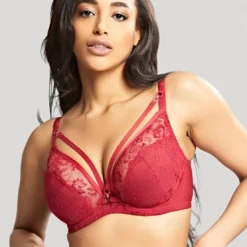 PanacheSoutien Gorge Plongeant Armatures - Rouge Panache- Yasmin Non Padded