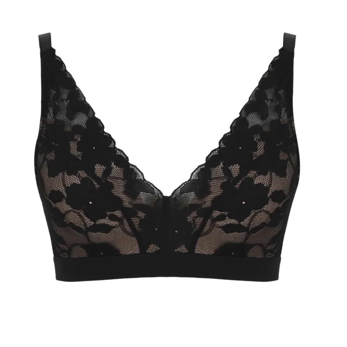PanacheSoutien-gorge sans armatures Amour - Noir Pécan- Amour