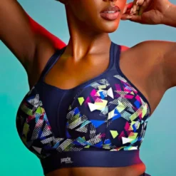 PanacheSoutien Gorge Sport Coque sans Armatures Graphic bleu- Soutien Gorge Sport Coque sans Armatures
