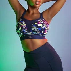 PanacheSoutien Gorge Sport Coque sans Armatures Graphic bleu- Soutien Gorge Sport Coque sans Armatures